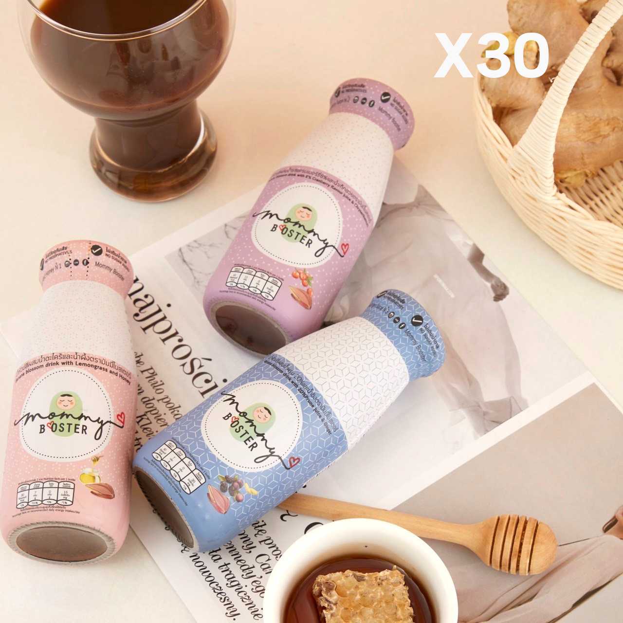👍ร้าน OFFICIAL พร้อมส่ง ! น้ำหัวปลีออร์แกนิค Mommy Booster คละ 3 รส 30 ขวด บำรุงครรภ์ บำรุงน้ำนมคุณแม่