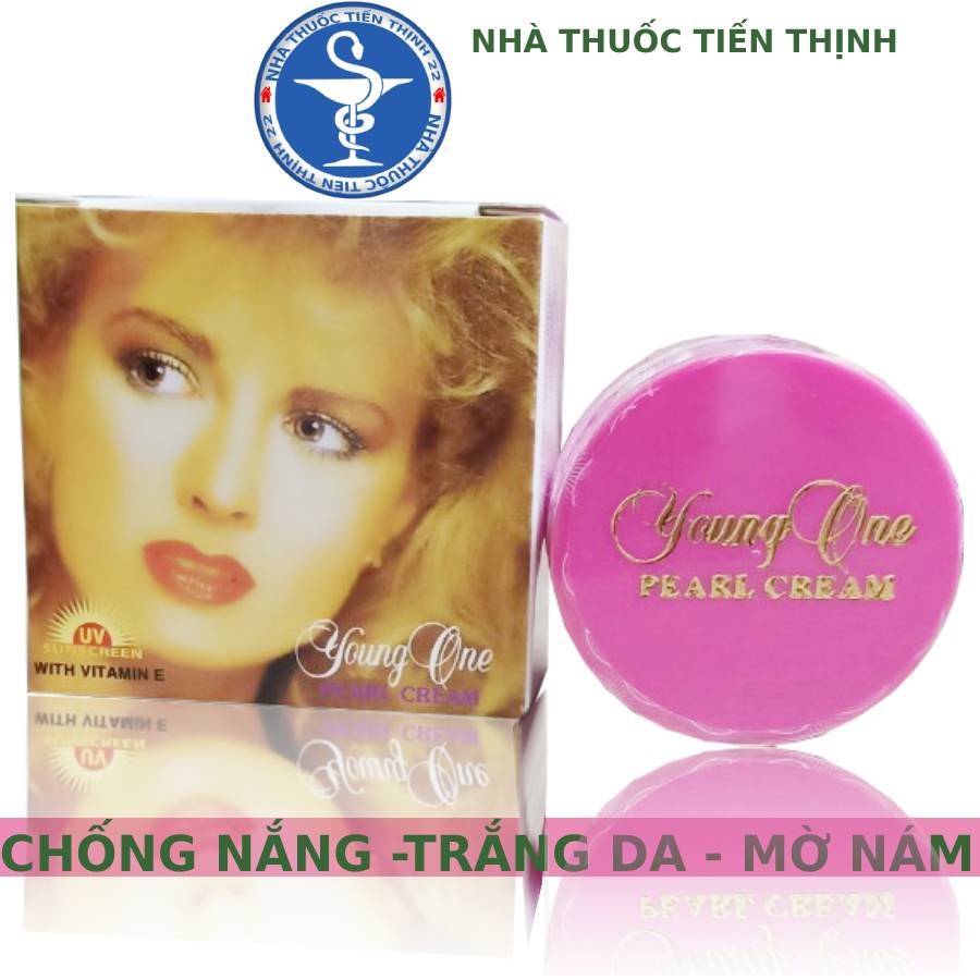 Kem Young One nhí Pearl Cream, kem cô gái tóc xù, chống nắng dưỡng toàn thân chính hãng Thái Lan - Hộp 4,5 g