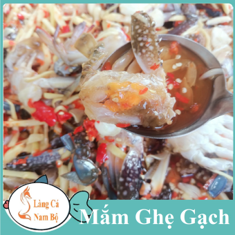 Mắm Ghẹ Gạch Vàng Tươi Chắc Thịt Thơm Ngọt Tự Nhiên- LÀNG CÁ NAM BỘ