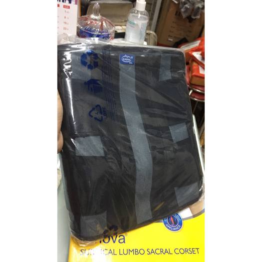 Đai lưng cột sống, thoát vị đĩa đệm ELNOVA - DYNAMIC(ẤN Độ) màu đen