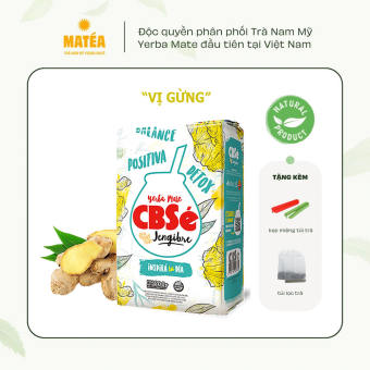 Trà Nam Mỹ Yerba Mate Vị Gừng 500gr Thơm Ấm, Detox, Giảm Stress - Trà Yerba Mate CBSe Tặng Kẹp & Túi Lọc