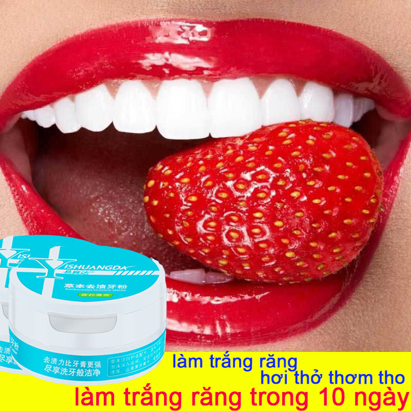 【làm trắng răng trong 10 ngày 】Bột tẩy trắng răng,ố vàng cứng đầuLàm sáng và bảo vệ răngGiữ miệng với hơi thở thơm mát, a. Làm sáng và trắng răng, Loại bỏ vết ố khỏi răng cứng đầu.