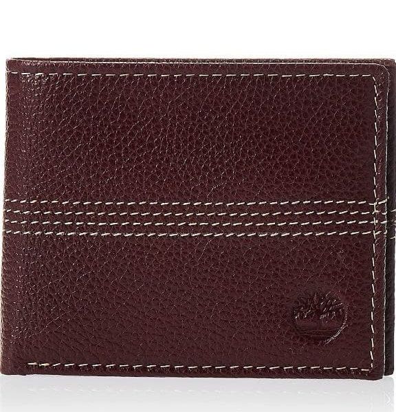 timberland wallet brown