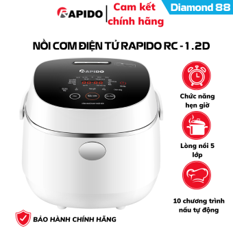 Nồi cơm điện tử Rapido RC-1.2D sản phẩm chính hãng bảo hành 12 tháng