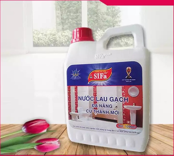 Nước lau gạch đa năng cũ thành mới Sifa 1000ml - Nước tẩy gạch đánh bay bám bẩn chỉ 5 phút