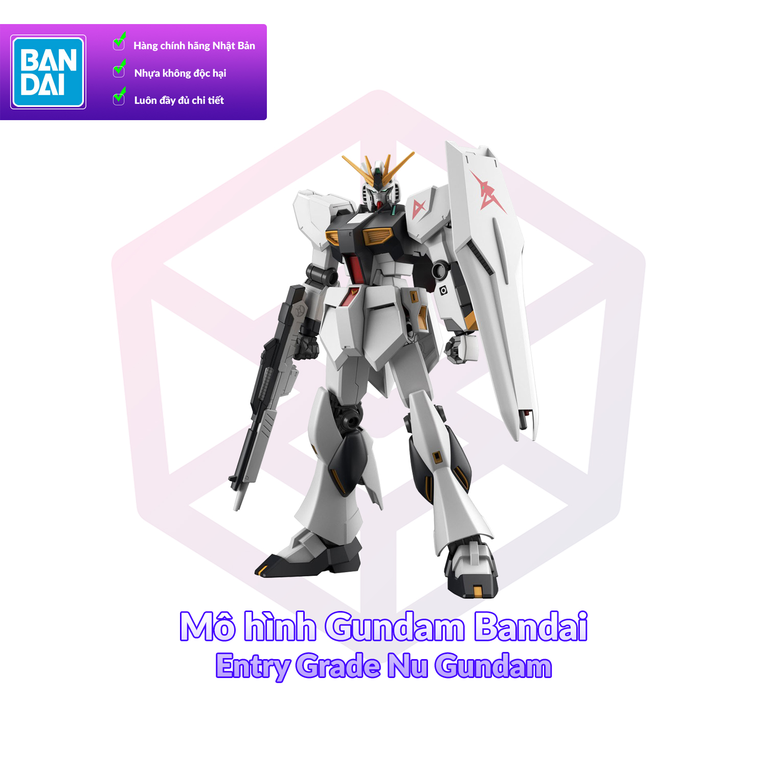Mô hình gundam bandai entry grade nu gundam 1/144