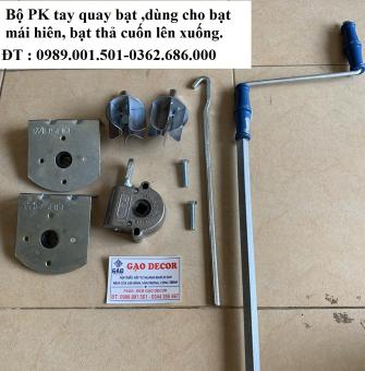 Bộ Linh kiện tay quay bạt cuốn, bạt mái hiên(phụ kiện lắp ráp)