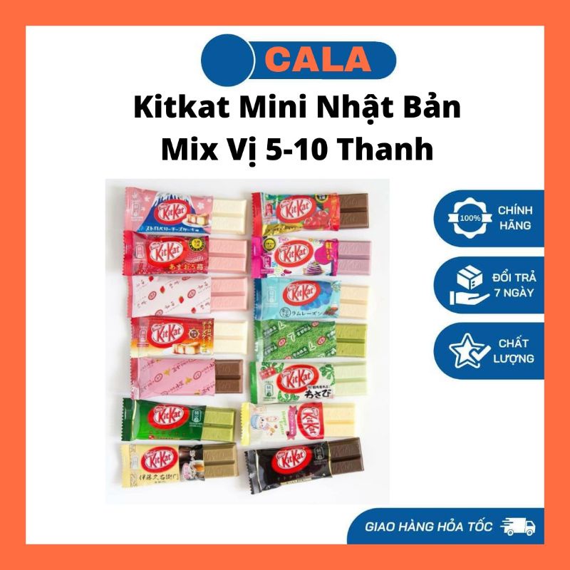 Kitkat mini nhật bản mix vị 5 10 thanh