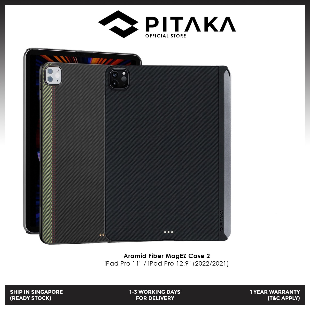 MagEZ Case Pro for iPad Pro 2022/2021 – PITAKA