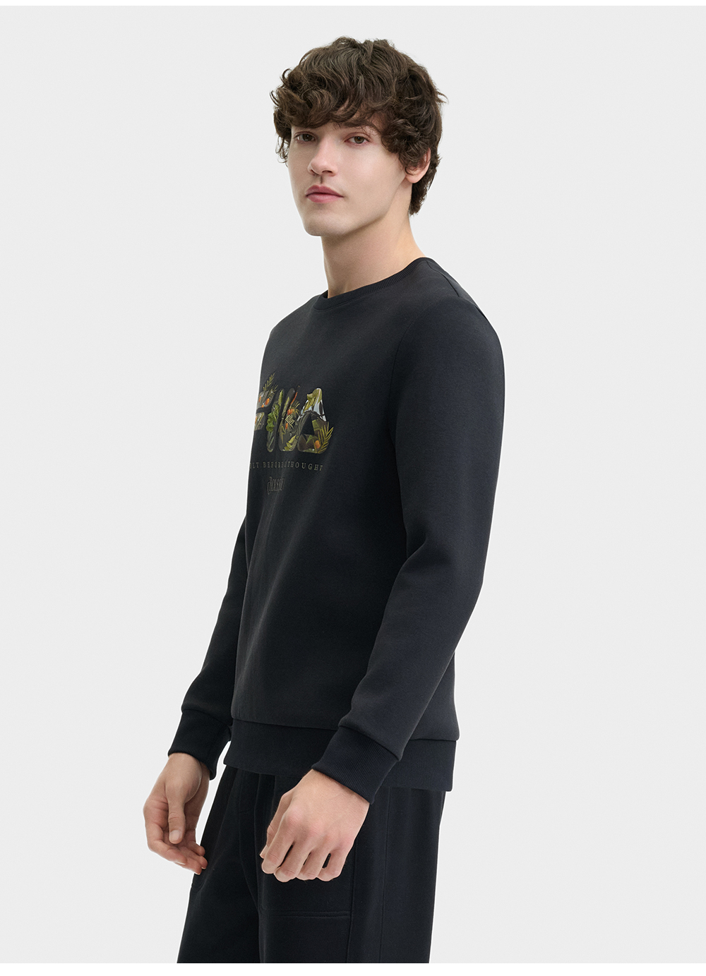 Fila sweatshirt mens black on sale