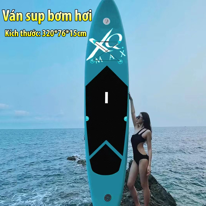 Ván chèo SUP bơm hơi chèo thuyền sup cắm trại dã ngoại lướt sóng giá rẻ - Ván chèo sup đứng bơm hơi - Thuyền sup bơm hơi chèo đứng kích thước lớn thích hợp cho 1 - 2 người