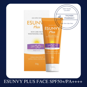 KEM CHỐNG NẮNG ESUNVY PLUS SUN CARE FACE SPF50+/PA++++-Chống nắng tối ưu, dưỡng trắng chuyên sâu.