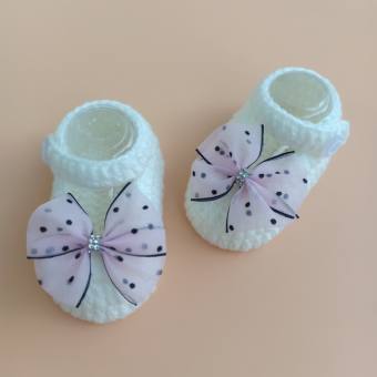 VỚ/GIÀY LEN CHO BÉ GÁI DƯỚI 15 THÁNG