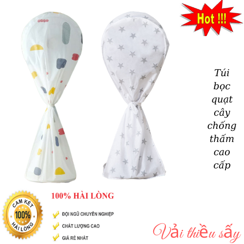 Combo 2 Túi bọc quạt cây chất liệu chống thấm cao cấp,Vỏ bọc quạt cây chống thấm chống bụi