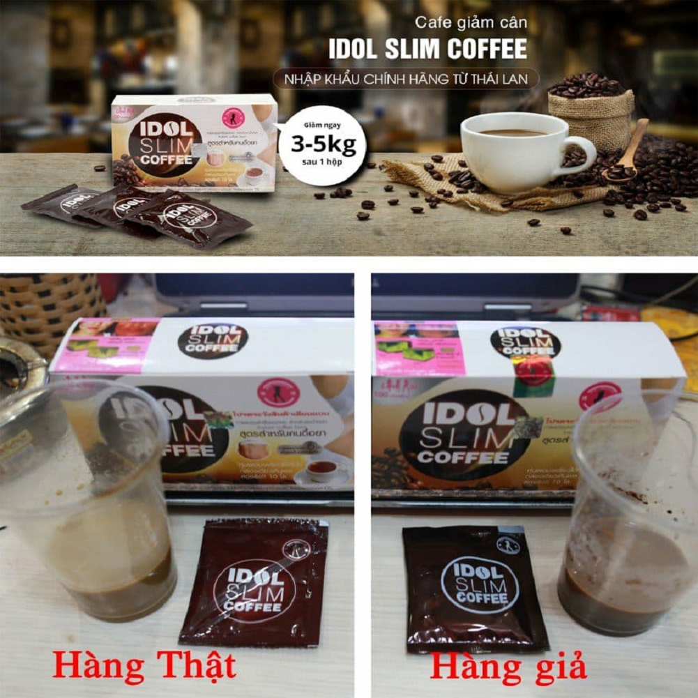 Cafe Giảm Cân Idol Slim Coffee - Hộp15g x 10 gói