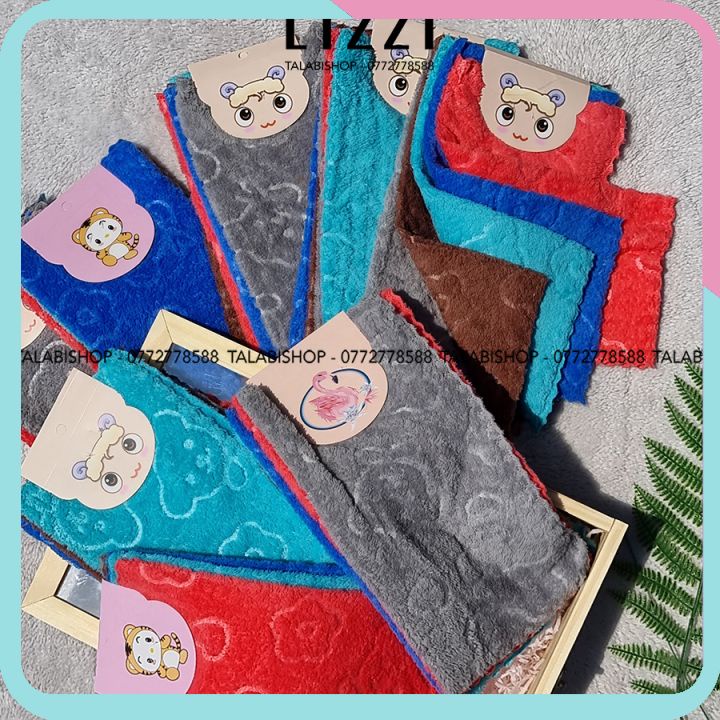 Combo 5 khăn lau chén bếp - khăn lau bàn - khăn lau kính