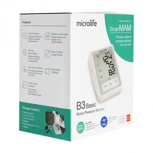 Máy Đo Huyết Áp Tự Động Microlife B3-Basic