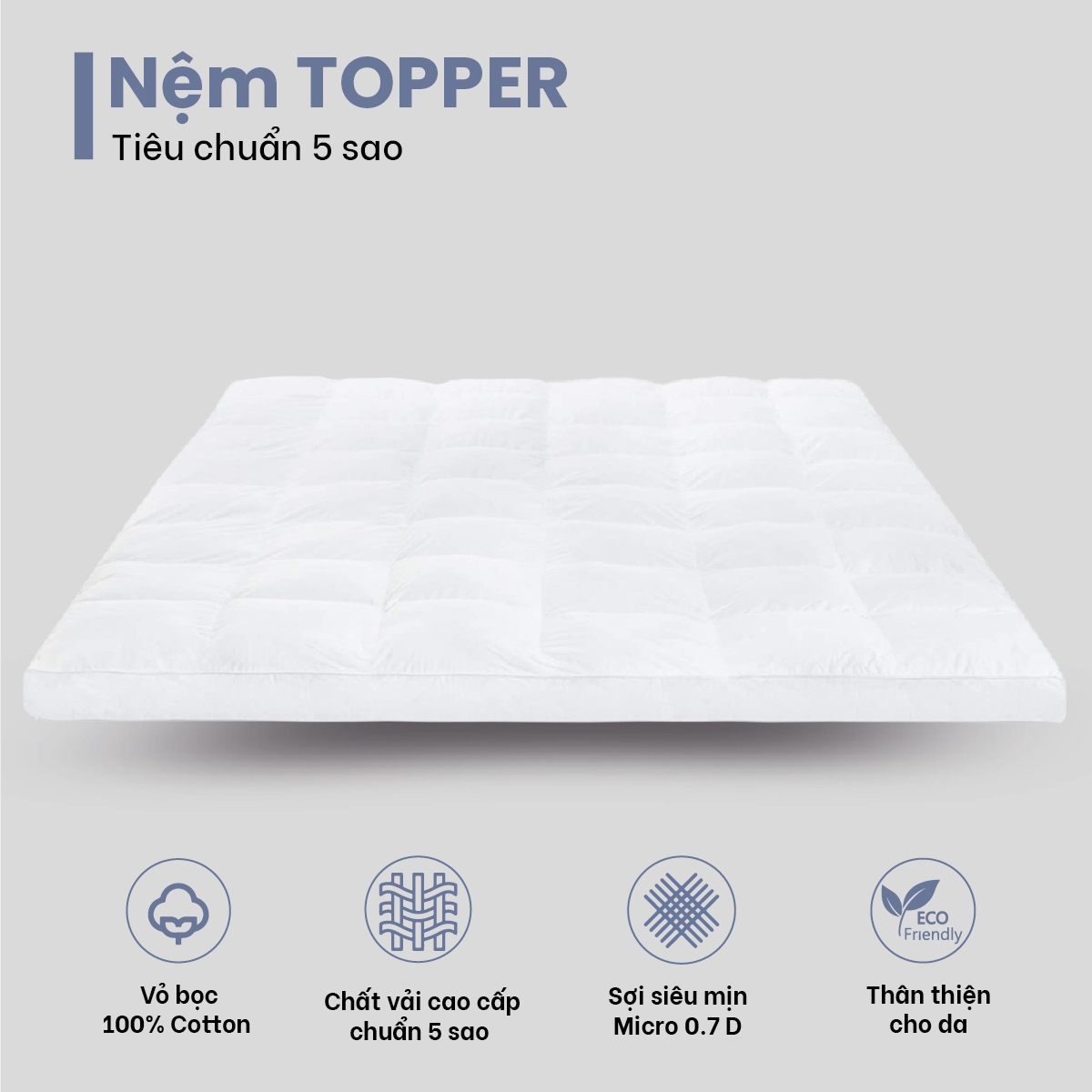 Tấm topper nệm,tấm trải sàn cực xinh, êm ái.giải pháp làm mềm nệm cứng,phục hồi hư tổn bề ,mặt loại xịn nệm. toppe chăn gòn sự lựa chọn hoàn hảo chăm sóc giấc ngủ cho những người thân yêu nệm topper zara loại xịn