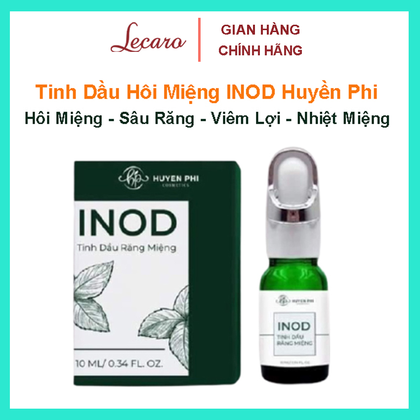Tinh Dầu Hôi Miệng INOD Huyền Phi, Khử Mùi Hôi Miệng, Ngừa Sâu Răng, Viêm Lợi, Nhiệt Miệng, LECARO STORE