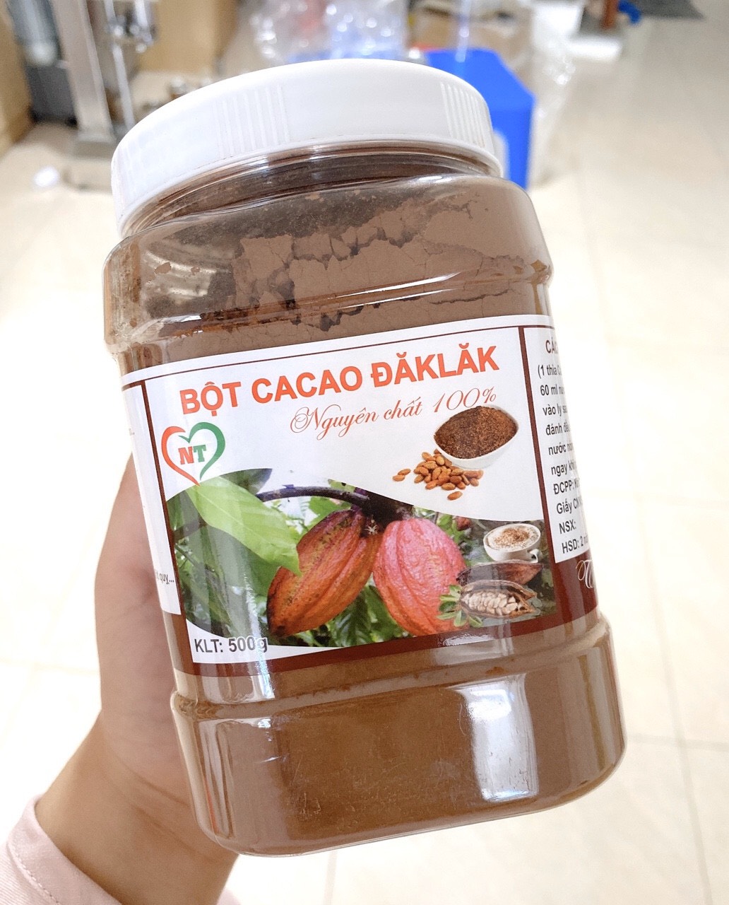 1 Hũ bột ca cao nguyên chất từ ĐĂK LĂK thơm ngon bổ dưỡng