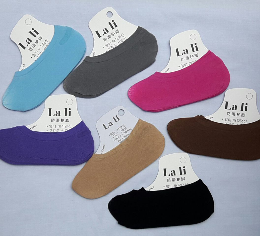[1 đôi] vớ nữ hài Lali độ co giản tốt  dạng nửa bàn chân đi giày búp bê hay giày lười