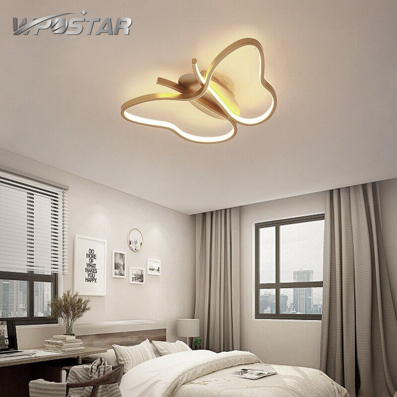 Modern LED Ceiling Lamp Nordic Creative Butterfly Ceiling Lamp with Remote Control for Bedroom Dining Room Home Decor