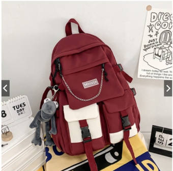 cặp học sinh cấp 2 3 balo nữ đi học thời trang   phong cách ulzzang ba lô đi chơi du lịch đẹp
