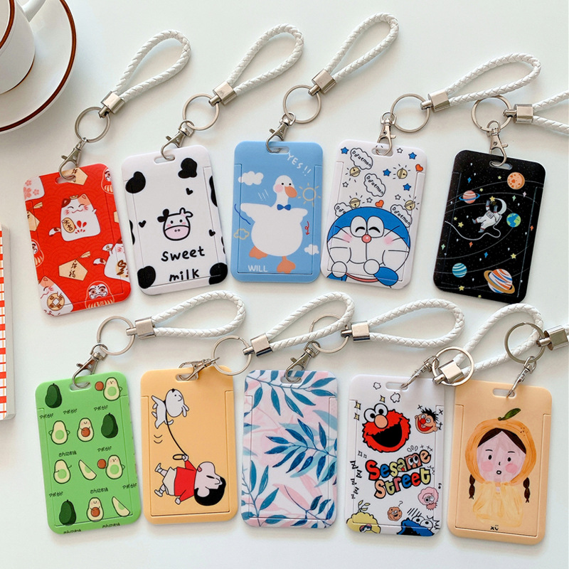 [HCM]Bao đựng thẻ học sinh sinh viên kèm móc khóa tiện lợi họa tiết hoạt hình cute