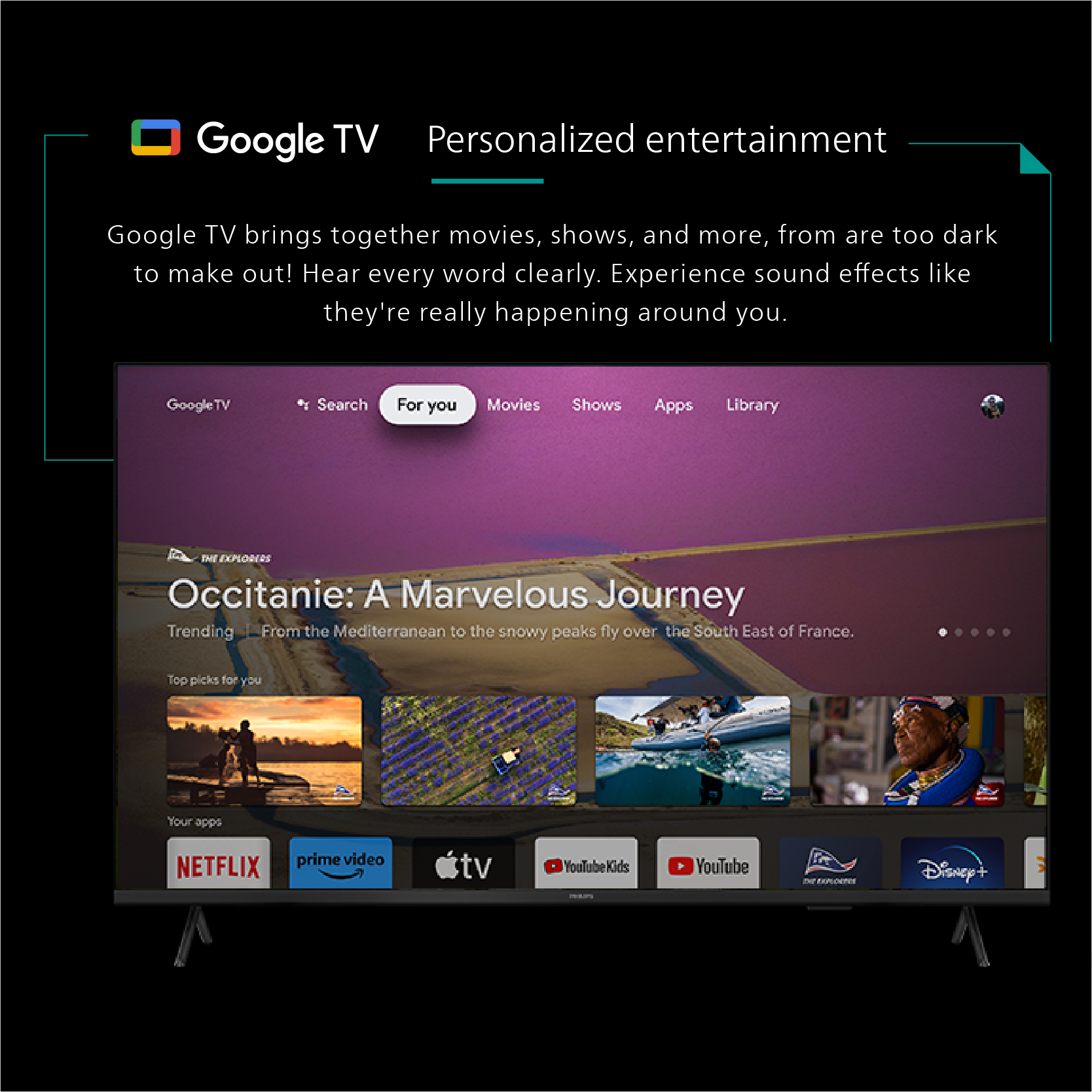 تلفزيون جوجل فيليبس 4K UHD LED موديل 2024، 55 بوصة |