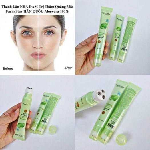 Combo 2 cây Gel thanh lăn mắt giảm thâm quầng mắt Nha đam từ Lô Hội