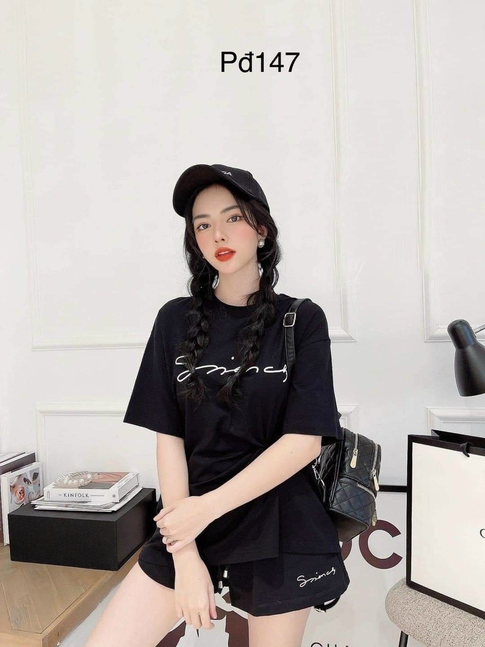 Đồ bộ big size đồ bộ nữ mặc nhà cotton đùi smile db41