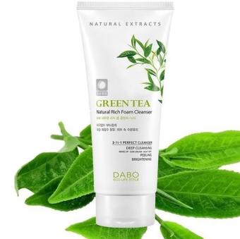 Sữa rửa mặt trà xanh cao cấp Hàn Quốc Dabo Trà Xanh 3 in 1 (180ml và 60ml)