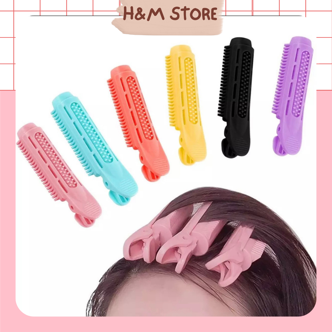 Kẹp xoăn tóc tạo sóng, kẹp phồng chân tóc hàn quốc COMBO 6 cái
