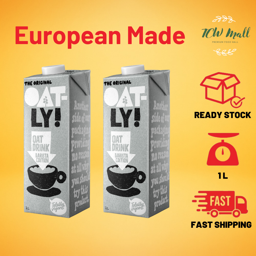 Oatly Oat Milk Drink Barista Edition 1L - 2 Pack (Diimport dari Sweden)