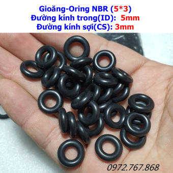 Gioăng cao su tròn 5*3mm (100 cái)