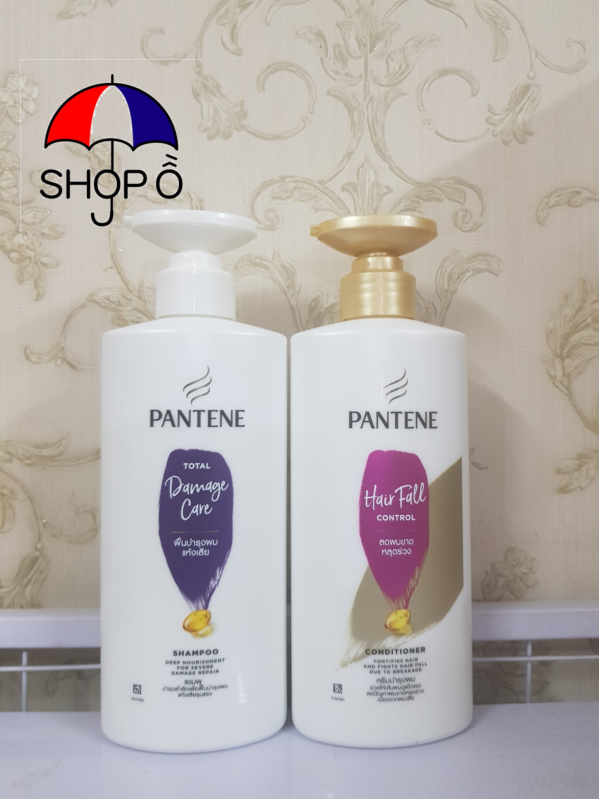 Cặp dầu gội + dầu xả Pantene 410ml Thái