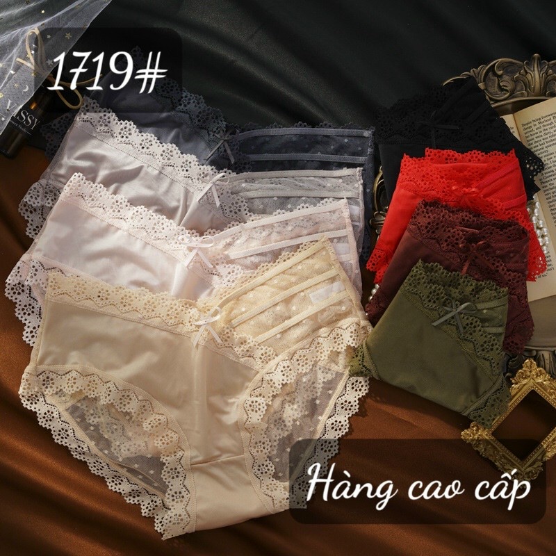 Combo 5 quần lót nữ thun lạnh phối ren 1719