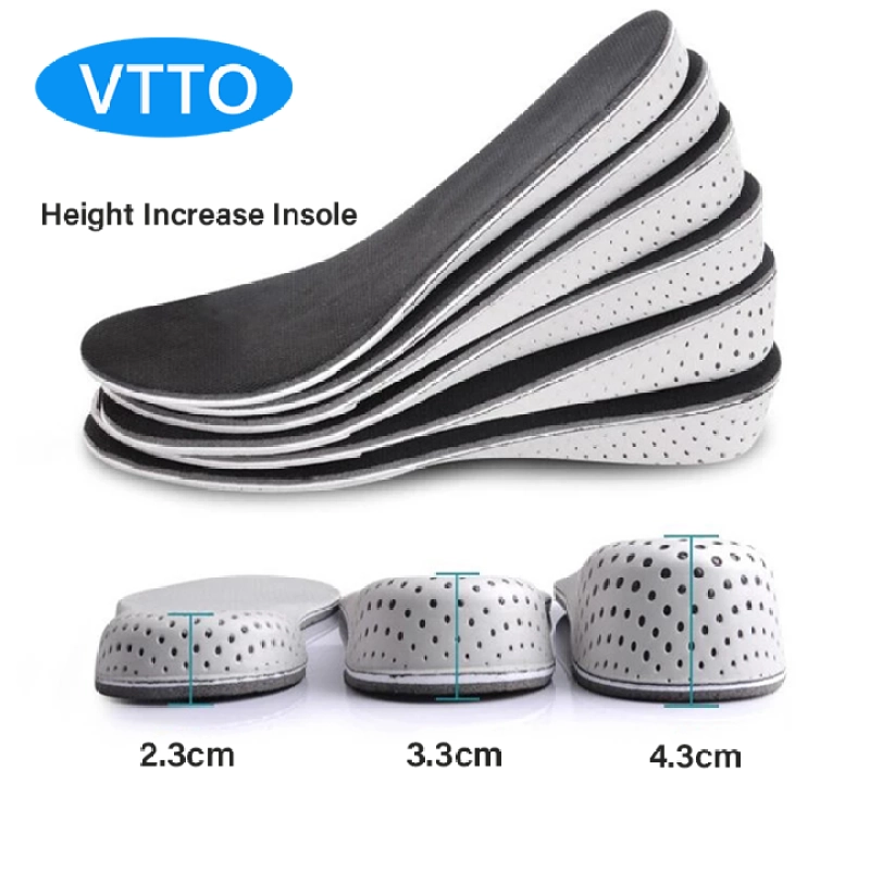 ภาพหน้าปกสินค้าVTTO โหลดรองเท้าเสริมความสูง,แผ่นรองส้นรองเท้าเสริมส้นระบายอากาศได้ดีจำนวน1คู่สำหรับทุกเพศ จากร้าน VTTO บน Lazada