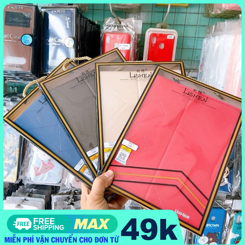 Bao da iPad 2, iPad 3, iPad 4 Lishen TPU dẻo nhiều màu giá rẻ, nắp gập cảm ứng tắt mở