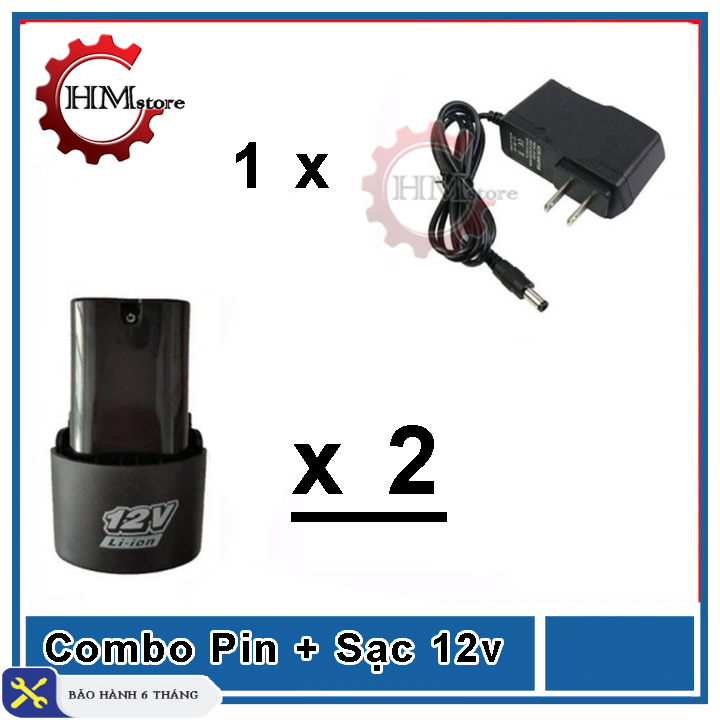 (2 - 5 viên) Pin 12v có sạc, dung lượng 1500 mAh, dùng liên tục 4h - Pin máy khoan 12v, sạc pin máy khoan, pin dành cho dòng máy khoan pin Makita, Hitachi, ACZ .. - HẢI MY STORE