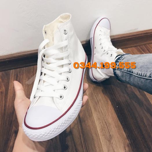 Giày Converse Classic Màu Trắng Cao Cổ