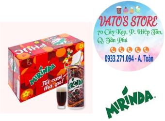 Thùng 24 lon Nước ngọt MIRINDA xá xị lon 320ml / Lốc 6 lon Nước ngọt MIRINDA xá xị lon 320ml