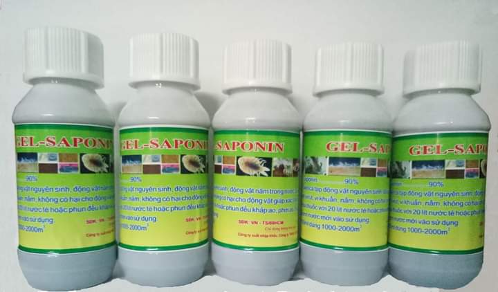 Gel Saponin 100ml Diệt cá tạp trong ao, hồ nuôi trồng thủy sản