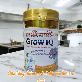 Sữa tăng chiều cao Milkmilkgold Grow IQ 900g dành cho trẻ 1 tuổi trở lên