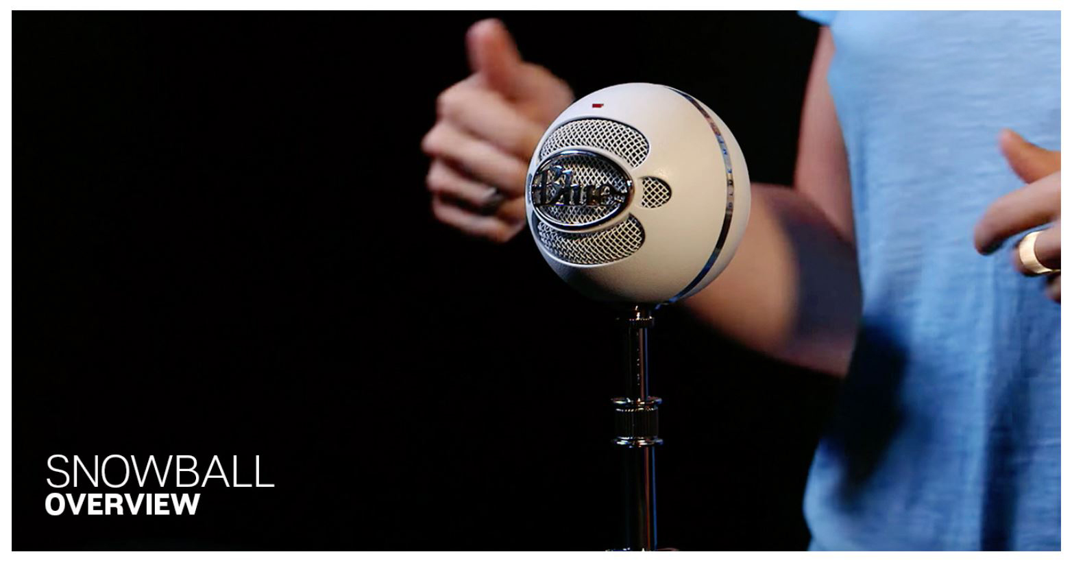 Blue Microphones Snowball USB Microphone - Textured White 