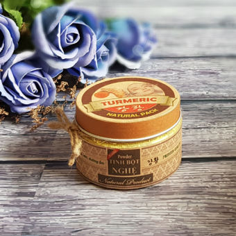 Bột đắp mặt liền sẹo, dưỡng ẩm, chống thâm quầng tinh bột nghệ (Hộp)