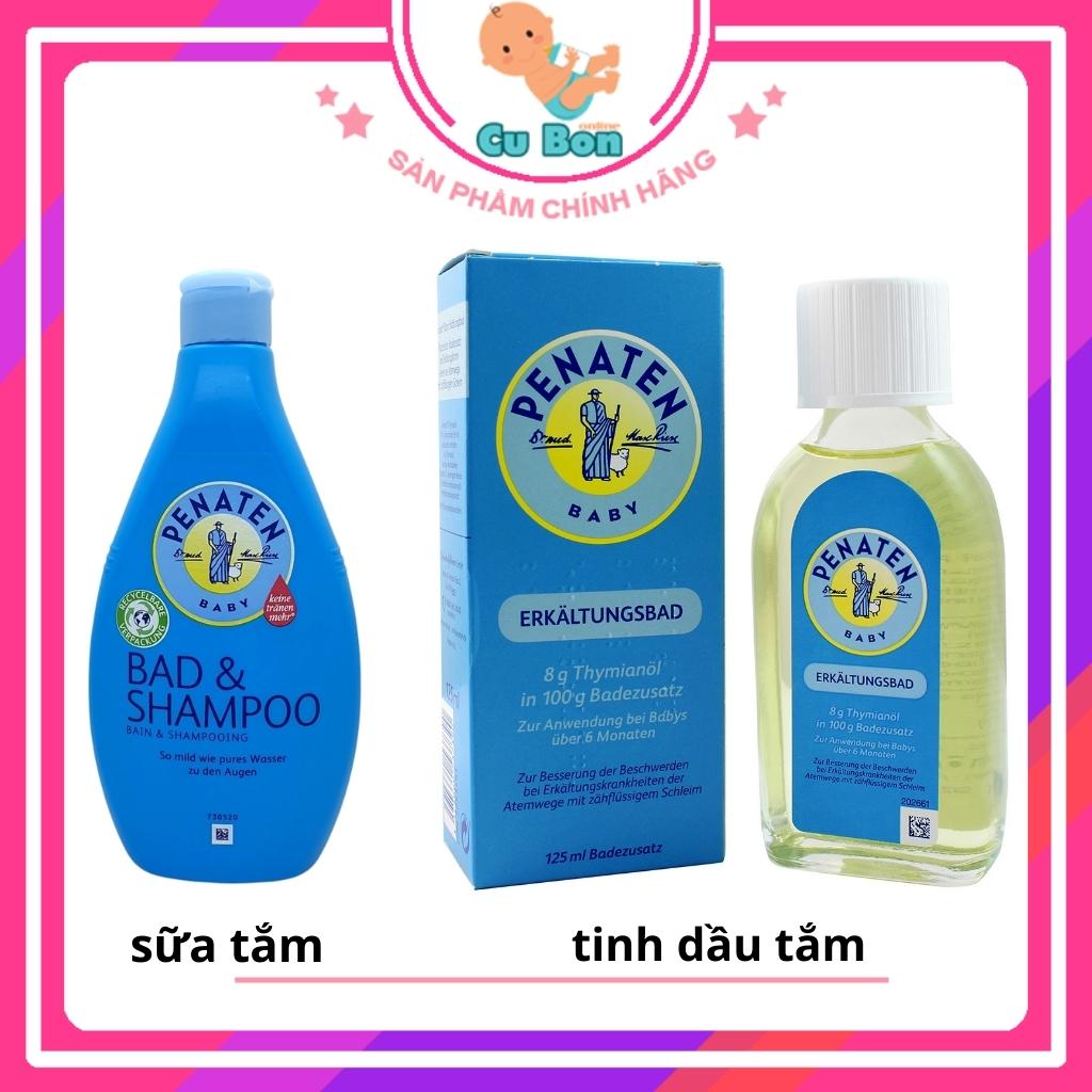 Sữa tắm chống cảm penaten đức 400 ml và tinh dầu tắm chống cảm penaten đức125 ml giúp giữ ấm cho cơ thể bé khi tắm