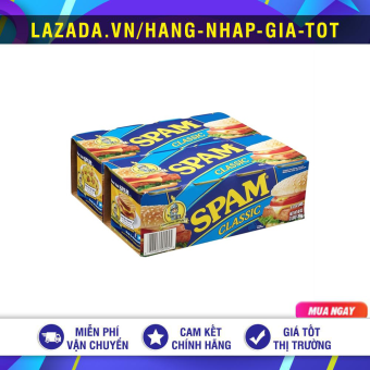 LỐC 8 THỊT HỘP SPAM CLASSIC 340G MỸ
