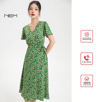 Đầm công sở NEM Fashion tay ngắn D40202