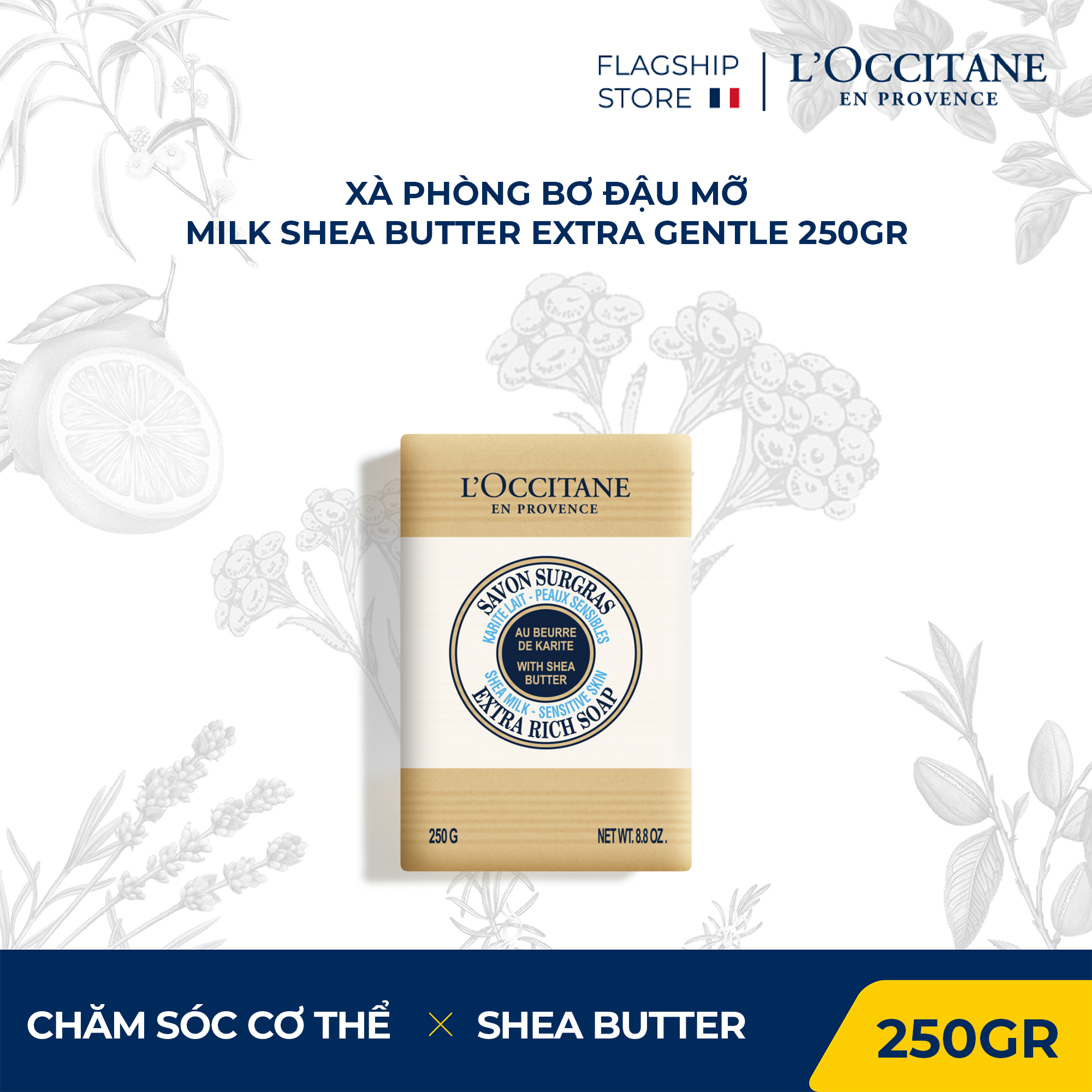 Xà phòng l'occitane soap 250gr